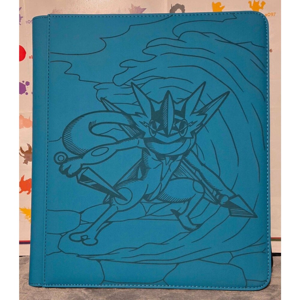 Pokemon Greninja 9 Pocket Top Loader Binder 288 Cards TEAL